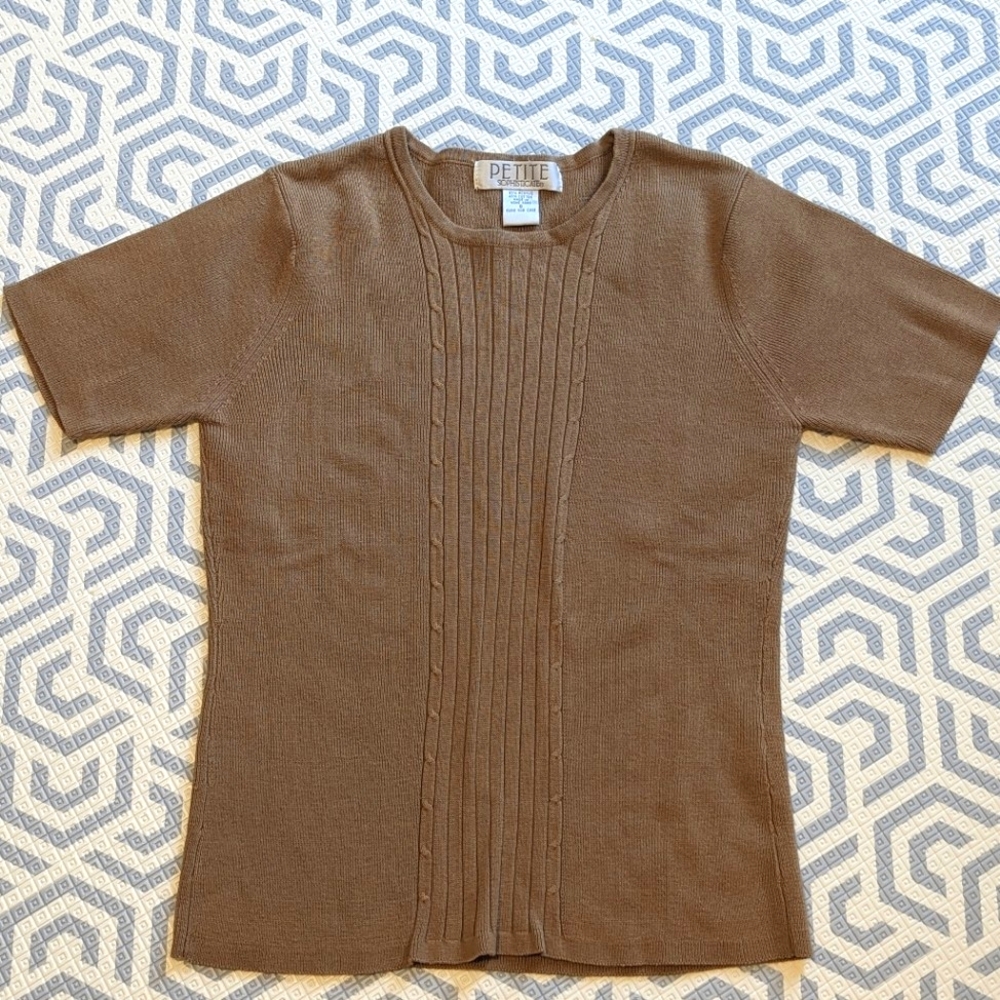 Petite Sophisticate knit shirt